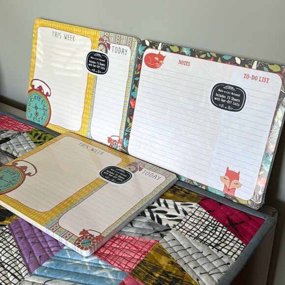Make A List Notepad Set of 3 NWT - Picture 2 of 15